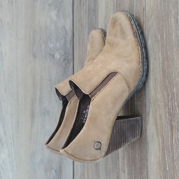 Born Women Y2K Vintage style leather boots shoes ssz 7 - Picture 2 of 12